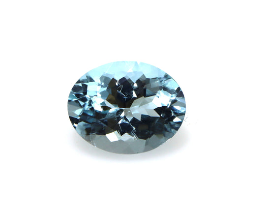Top Color! 2.3 Cts Aquamarine Oval Cut, Dark Blue Natural Gemstone, 9.8x7.8 mm Eye Clean AAA Aquamarine for Ring