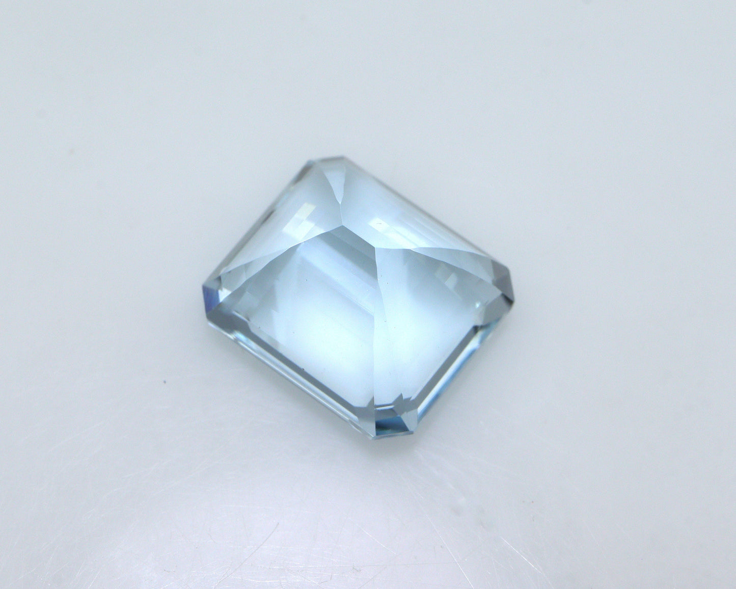 8.4 Ct Aquamarine Emerald Cut, 12.8x11.2mm Eye Clean Octagon Gem, Natural Blue Aquamarine for Ring, AAA Quality, Squarish Emerald Cut