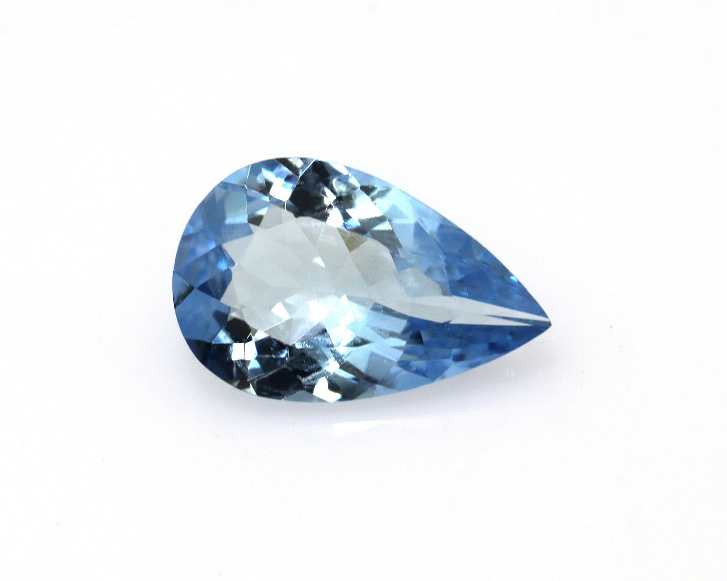 Top Color Aquamarine Pear Cut, AAA+ Genuine Blue Aquamarine, 11.3x7.2 Highly Saturated Pear Aquamarine, Top Notch Quality, Pear Cut Ring