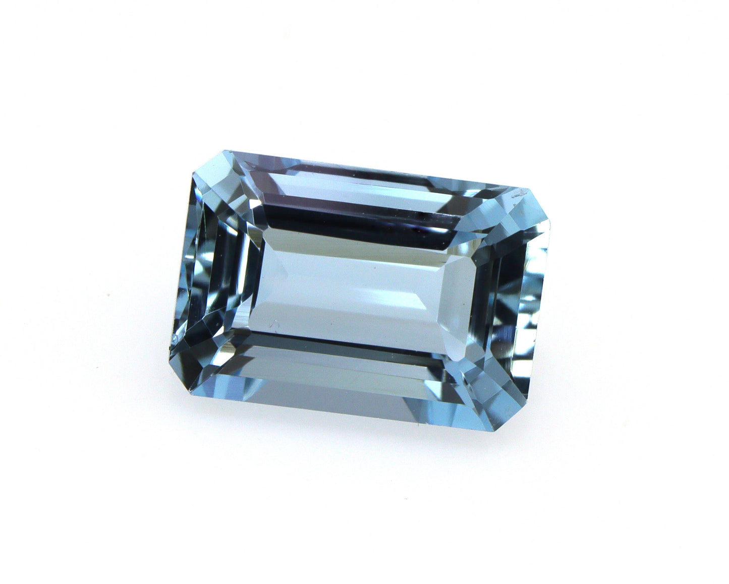 1.5 Ct Emerald Cut Aquamarine | AAA+ Blue Gemstone | Natural Unheated March Birthstone | Fine Jewelry Gem | Engagement Ring Stone