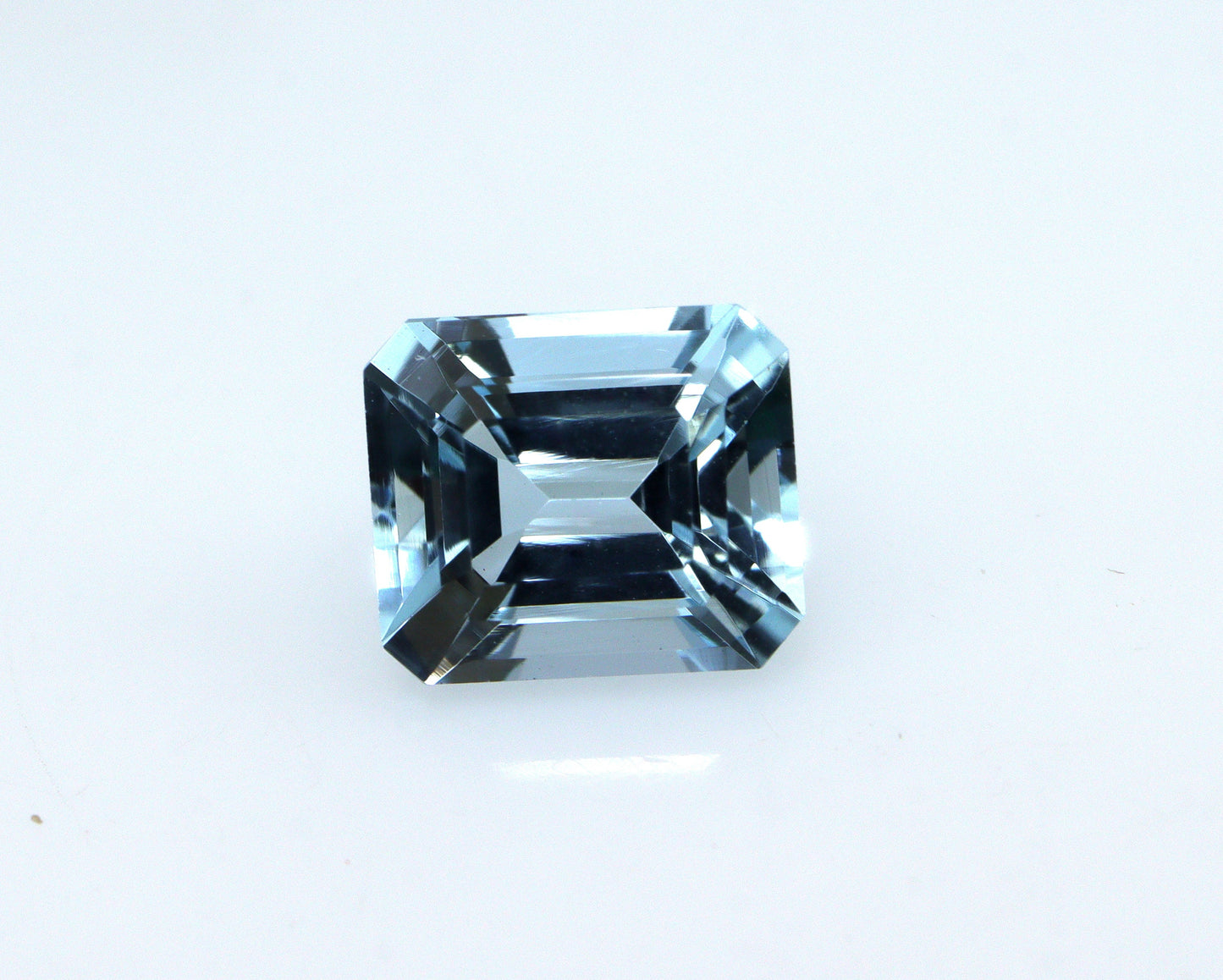 1.15 Ct Natural Aquamarine Emerald Cut, 6.6x5.7 mm Medium Blue Gemstone, AAA Eye Clean Aquamarine for Engagement Ring, March Birthstone