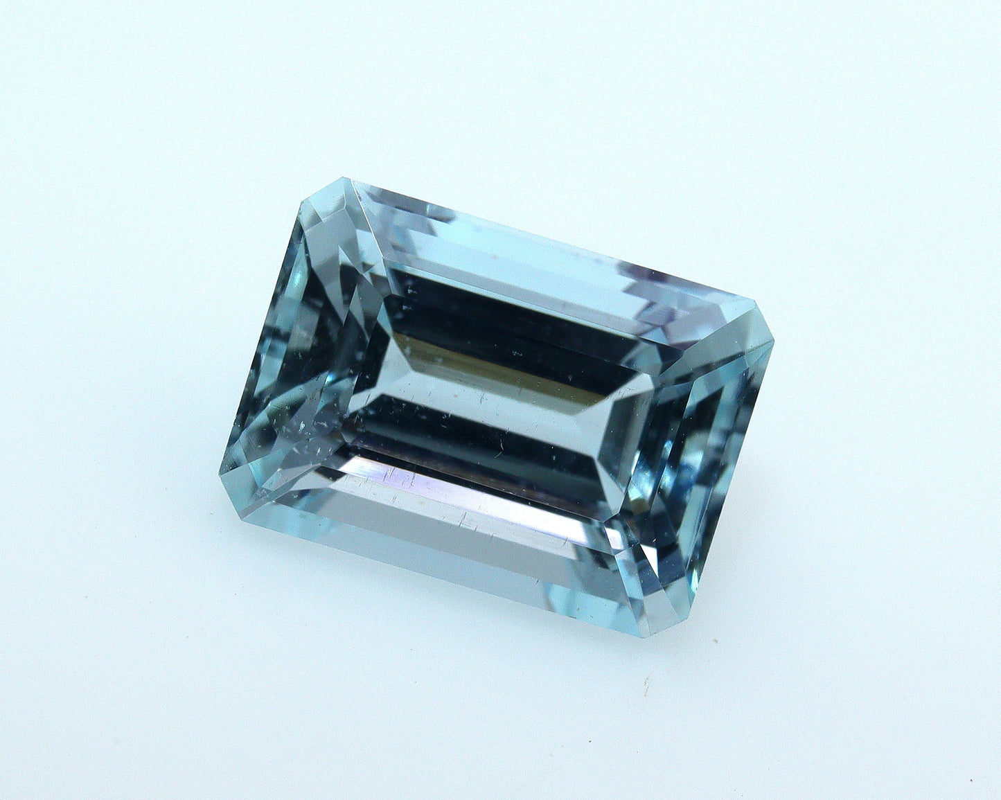 3.2 Ct Natural Aquamarine Emerald Cut • AAA VVS Sea Foam Aquamarine • 10x7 mm Loose Gemstone for Ring • Emerald Cut Aquamarine for Jewelry