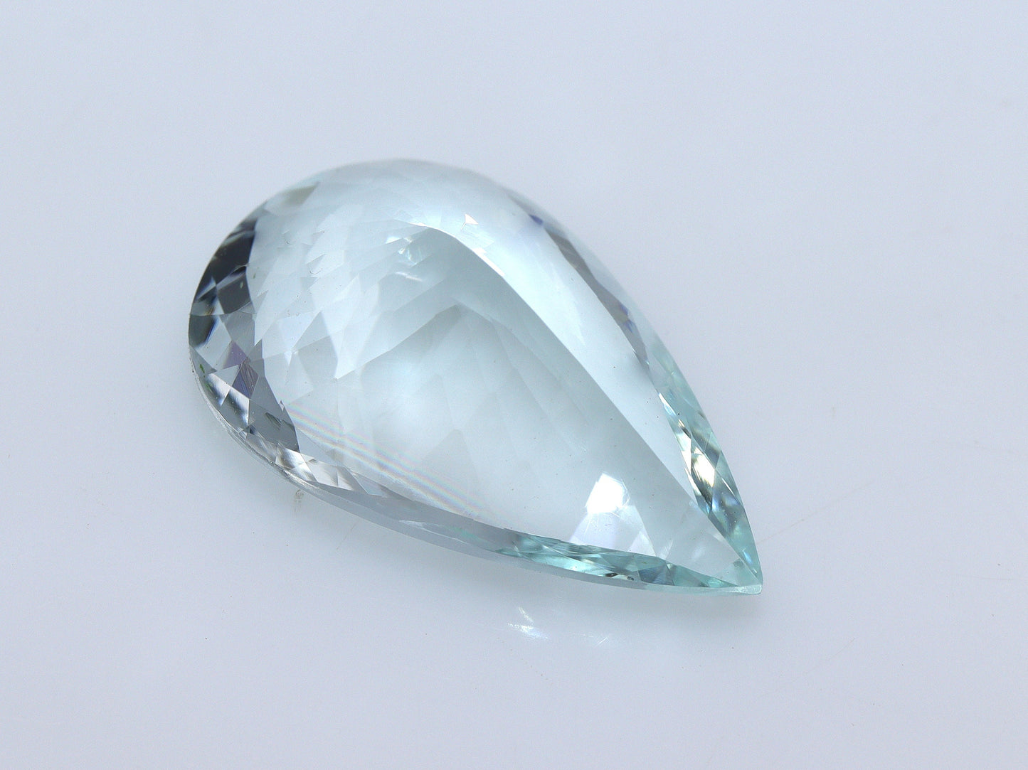SPARKLING! 12.3 Cts AAA Natural Aquamarine Pear Cut, Light Greenish Loupe Clean, Green Aquamarine, Big Aquamarine Pear Pendant, Pear Ring