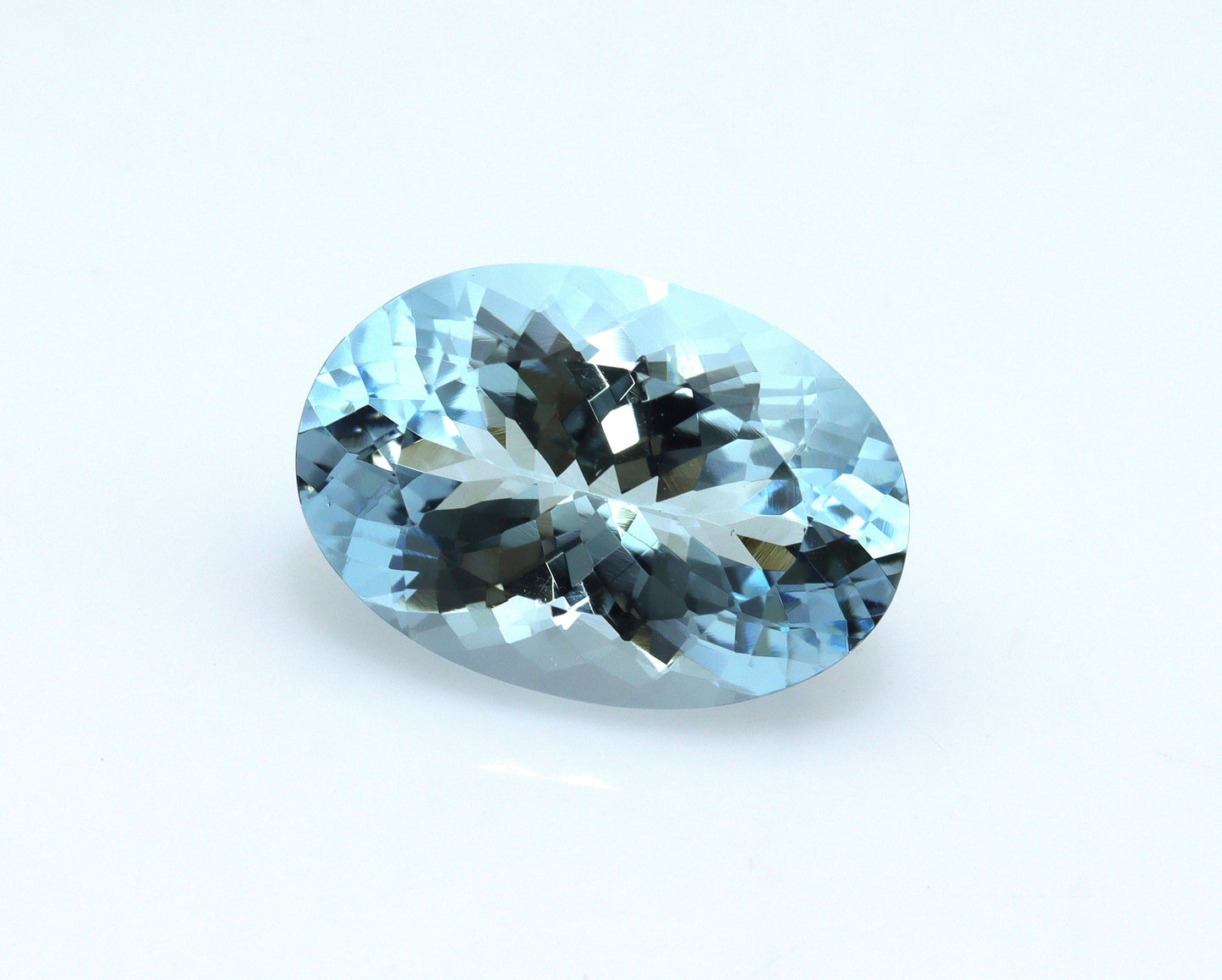 Big Blue Aquamarine 9.7 Ct, Natural Oval Cut AAA+ Quality, Saturated Sea Blue • No Heat • Loupe Clean Gemstone for Pendant/Ring