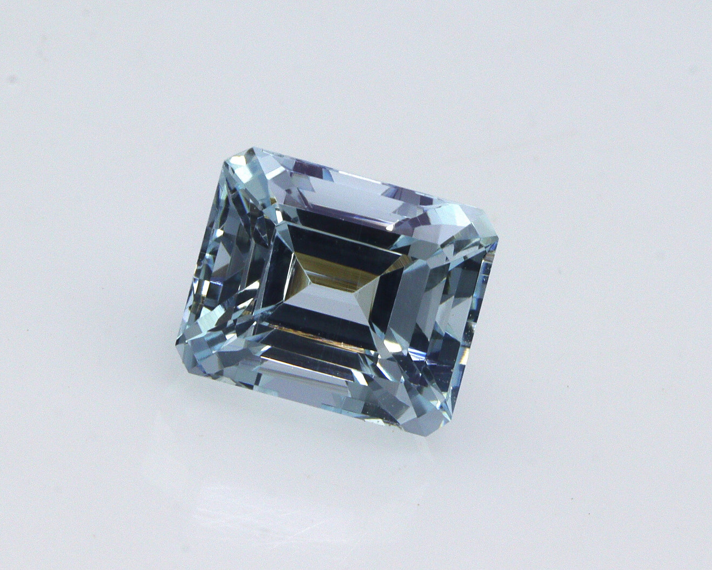 2.1 Ct Natural Aquamarine Emerald Cut, 7.8x6.4 mm Light Blue Gem, AAA Eye Clean Aquamarine for Ring, March Birthstone Gemstone