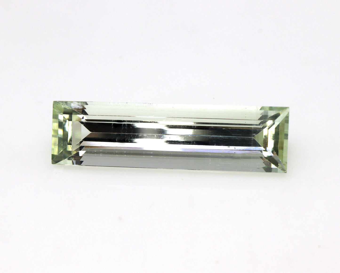 Rare Long Baguette Cut — 7.7 Ct Natural Aquamarine | 24.8×6.8 mm Extra Long Skinny Baguette Shape | Sleek & Unique Step-Cut Gemstone