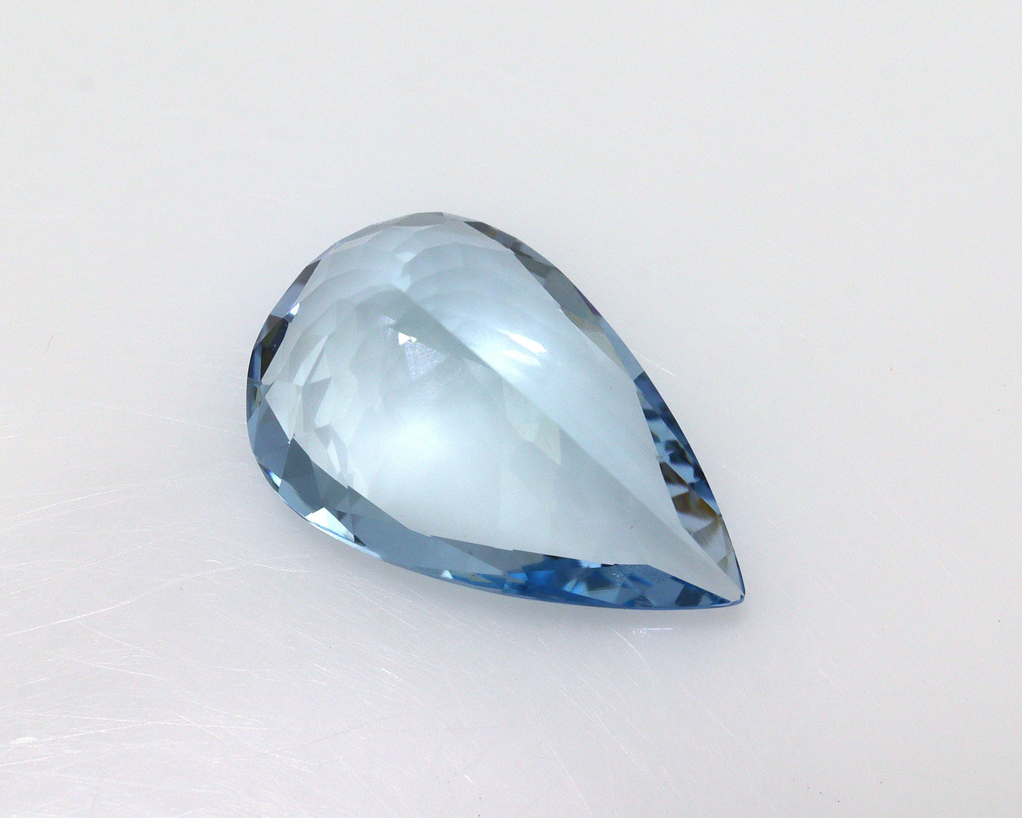 AAA+ Natural Aquamarine 3.2 Ct Pear Cut | Top Medium-Dark Blue | Loupe Clean | Unheated | March Birthstone | Perfect for Ring or Pendant