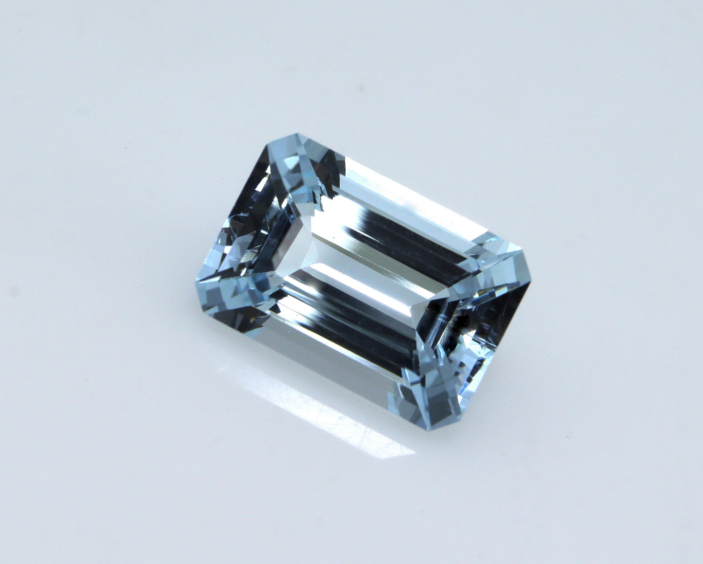 3.8 Ct AAA Natural Aquamarine Emerald Cut, Top Grade Blue Step Cut Gemstone, Fine Faceted Octagon Aquamarine for Ring or Engagement Jewelry