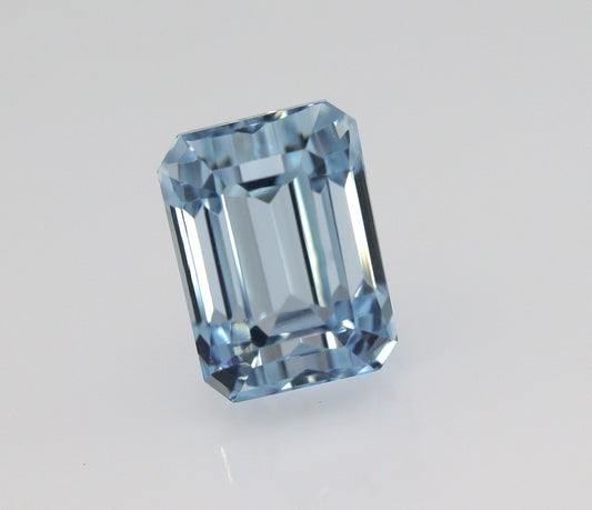 2.29 Ct Natural Aquamarine Emerald Cut Gemstone, 7.8x5.8 mm AAA Octagon, Loose Stone for Minimalist Ring, Fine Jewelry