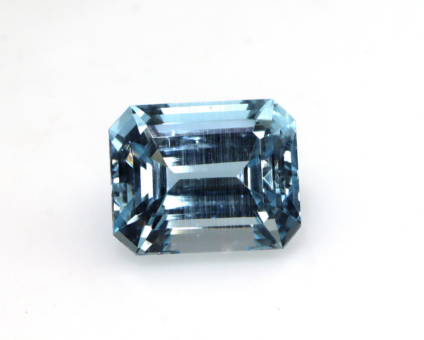 5.4 Ct Natural Aquamarine Emerald Cut – 11.3×9 mm Brazilian Aquamarine | Big Solitaire Aquamarine for Ring & Pendant | Factory Price