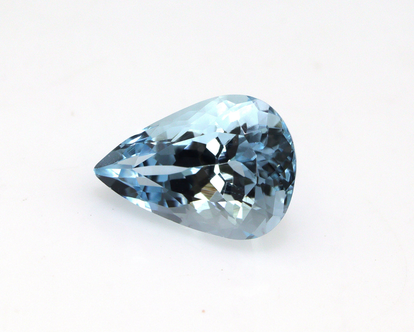 AAA Natural Aquamarine 3.2 Ct Pear Cut Gemstone | Loupe Clean Blue Aquamarine | March Birthstone | Unheated Untreated Aquamarine for Ring