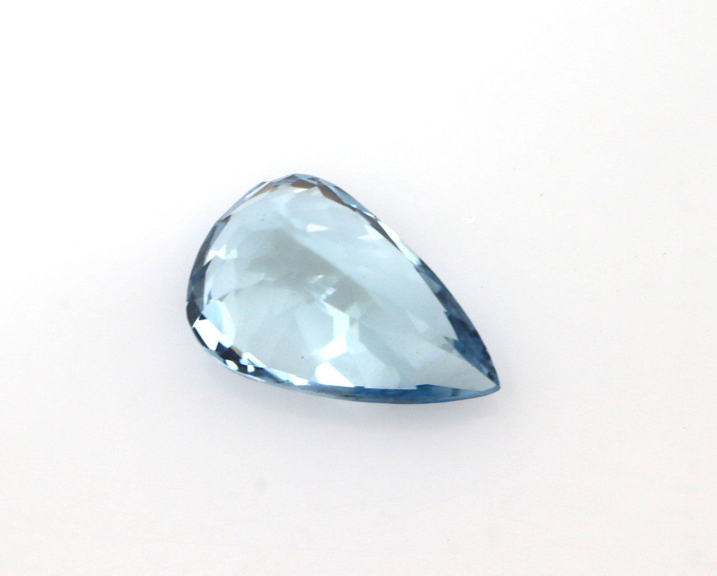 1.85 Ct Natural Aquamarine Pear Cut – 10×6.6 mm | AAA Grade | Light–Medium Blue | Eye-Clean Gemstone for Ring & Pendant
