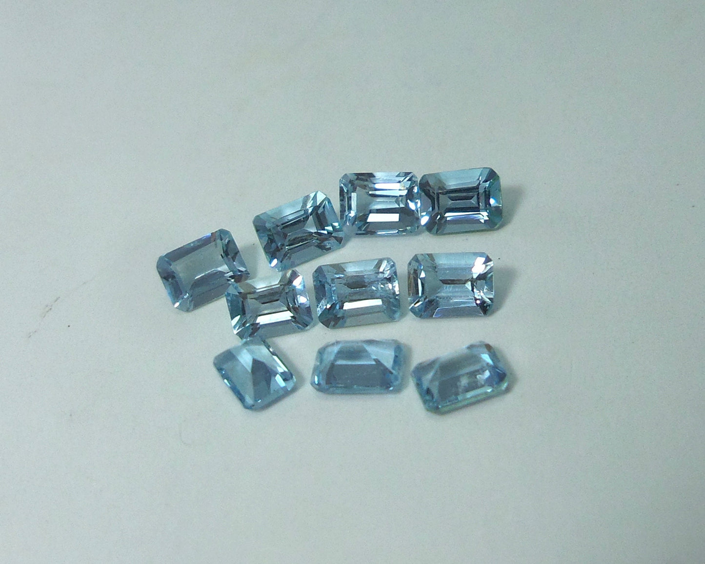 5x3 mm AAA Natural Aquamarine Emerald Cut, Calibrated Aquamarine, HIGH QUALITY Aquamarine Octagon, Loose Aquamarine, Tiny Emerald Cuts