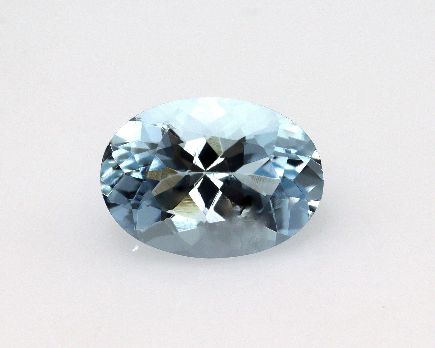 2.1 Cts Oval Cut Aquamarine Gemstone | AAA Medium Blue Faceted Stone | March Birthstone | Natural Unheated | Ring, Pendant, Halo Necklace