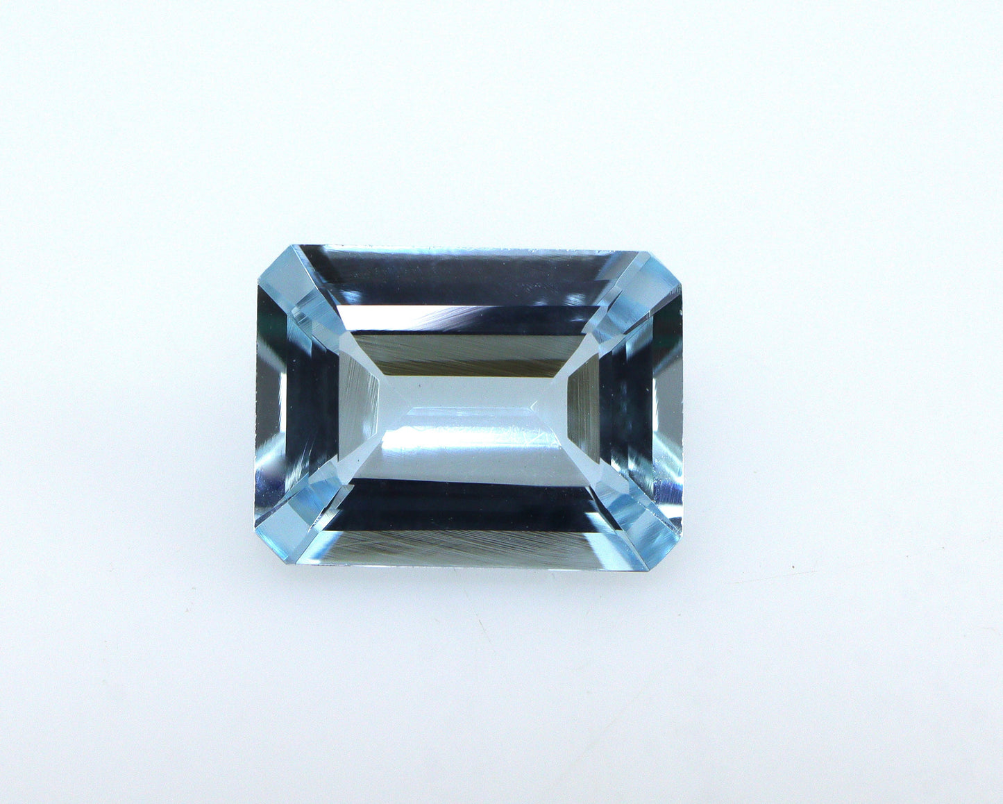 8.9x6.6 mm AAA Natural Aquamarine Emerald Cut | 1.68 Ct Medium Blue Octagon Gemstone | March Birthstone | Fine Grade Loose Aquamarine Stone