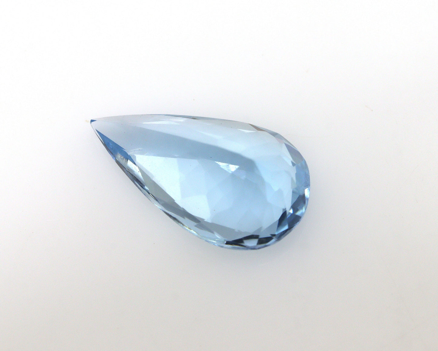 2.28 Ct Top Blue Aquamarine Pear Cut | AAA+ Loupe Clean Natural Gem | Unheated Untreated | Loose Aquamarine for Engagement Ring, Santa Maria
