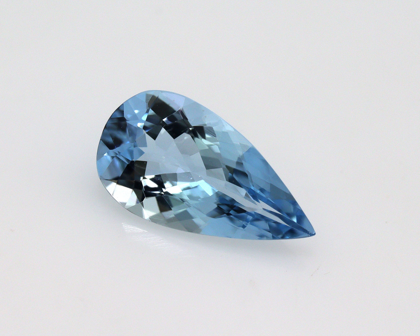 1.44 Ct Dark Blue Aquamarine Pear Cut | AAA Natural Loose Gemstone | March Birthstone | Aquamarine for Ring, Pendant, Christmas Gift