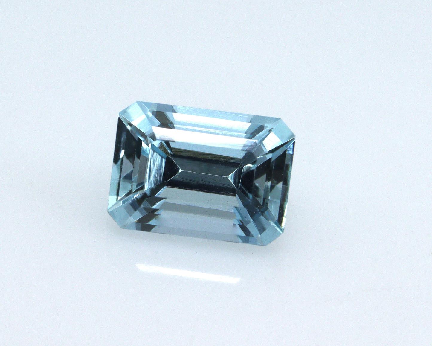 Amazing Blue! 8.3x6 mm Natural Aquamarine Emerald Cut for Stacking Ring, Solitaire Aquamarine, Emerald Cut Birthday Ring, Jewelry Making