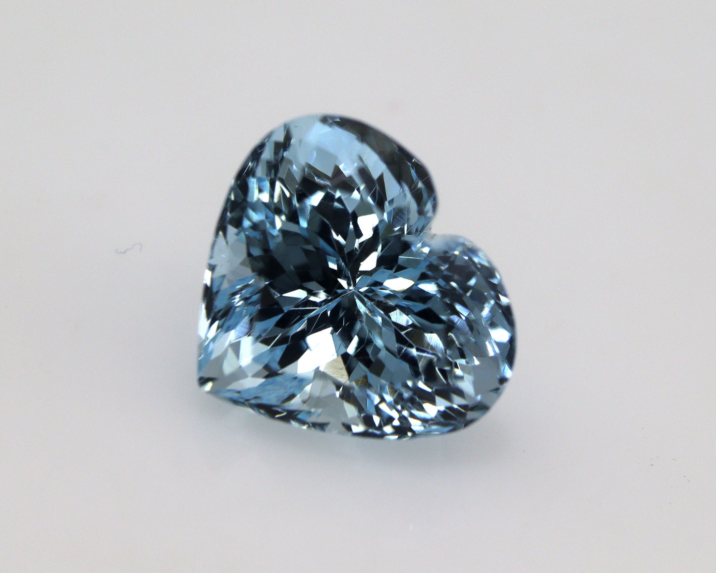 6.1 Ct Aquamarine Heart Cut 12.5x11 mm | AAA+ Natural Blue Gemstone | FINEST QUALITY Loose Aquamarine for Ring, Pendant, Necklace