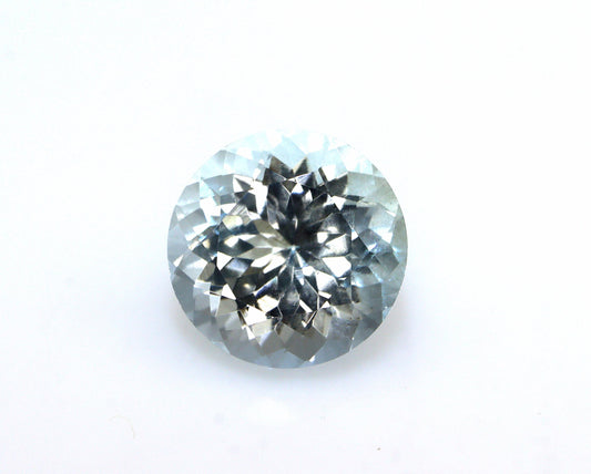 10.5mm Natural Aquamarine Round Gemstone – AAA Grade Big Round Solitaire for for Rings & Necklaces