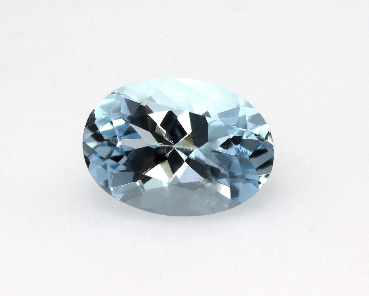 2.1 Cts Oval Cut Aquamarine Gemstone | AAA Medium Blue Faceted Stone | March Birthstone | Natural Unheated | Ring, Pendant, Halo Necklace