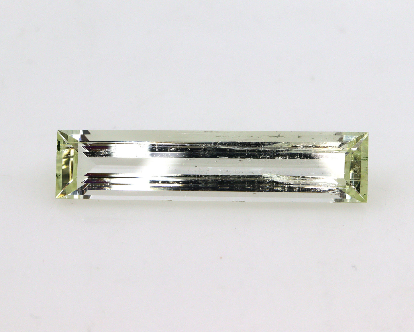 27.2x6 mm Natural Yellow Aquamarine Long Baguette, 6.6 Cts Unique Cut Heliodor, Skinny Cut, Pencils, Sleek Pendant, Bar Pendant, Vertical