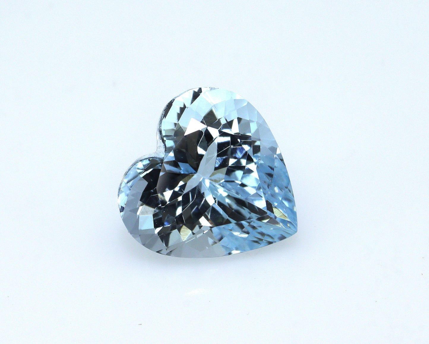 5.9 Ct AAA+ Natural Aquamarine Heart Cut | Blue, Eye Clean, Unheated Gemstone for Ring or Pendant