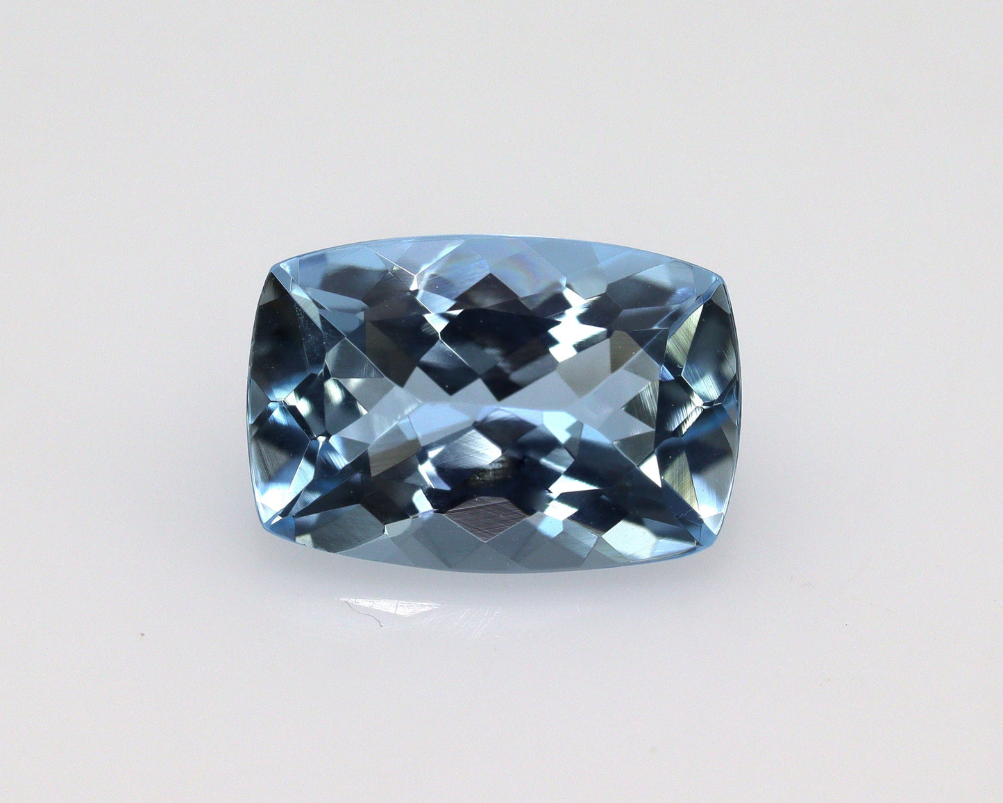 Dark Blue AAA Aquamarine Cushion Cut 1.4 Ct | Engagement Ring Gem | Medium to Dark Blue | Eye Clean | Cushion Necklace Gem, 9.3x6.3 mm