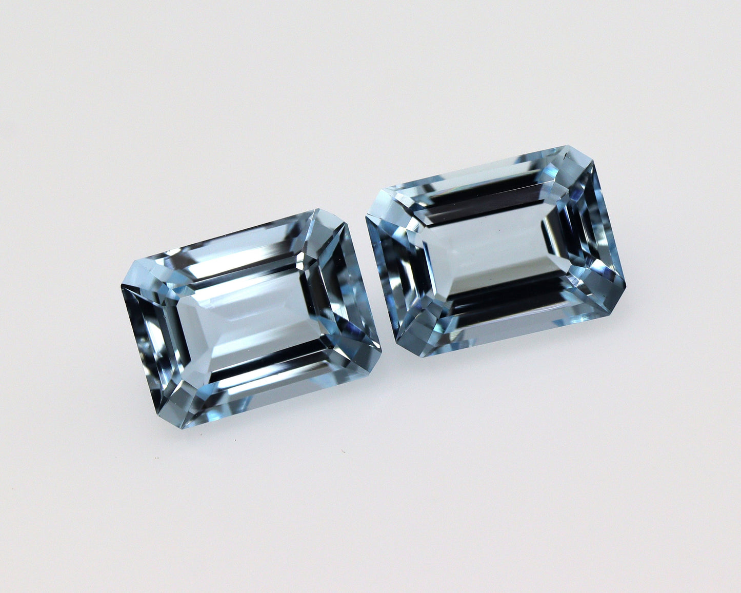 8x6 mm Aquamarine Gemstones – Emerald Cut, 1.6ct Natural March Birthstone, Medium Blue, Eye Clean, Custom order Aquamarine, Calibrated Stone