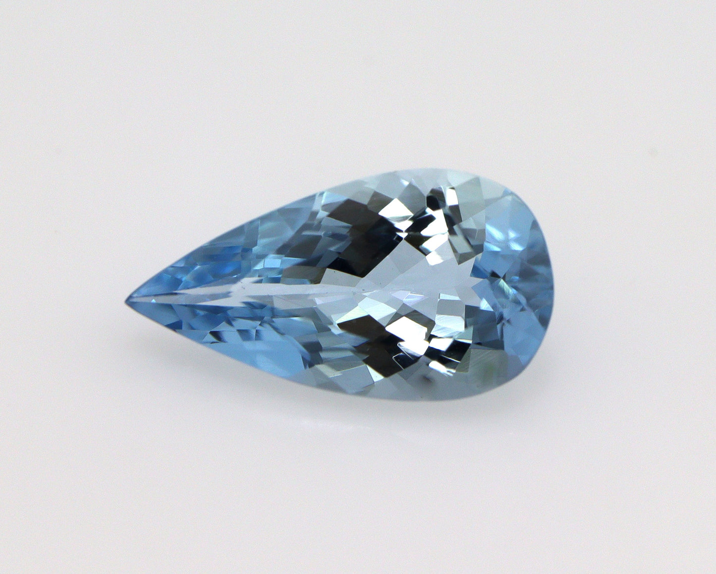 1.44 Ct Dark Blue Aquamarine Pear Cut | AAA Natural Loose Gemstone | March Birthstone | Aquamarine for Ring, Pendant, Christmas Gift