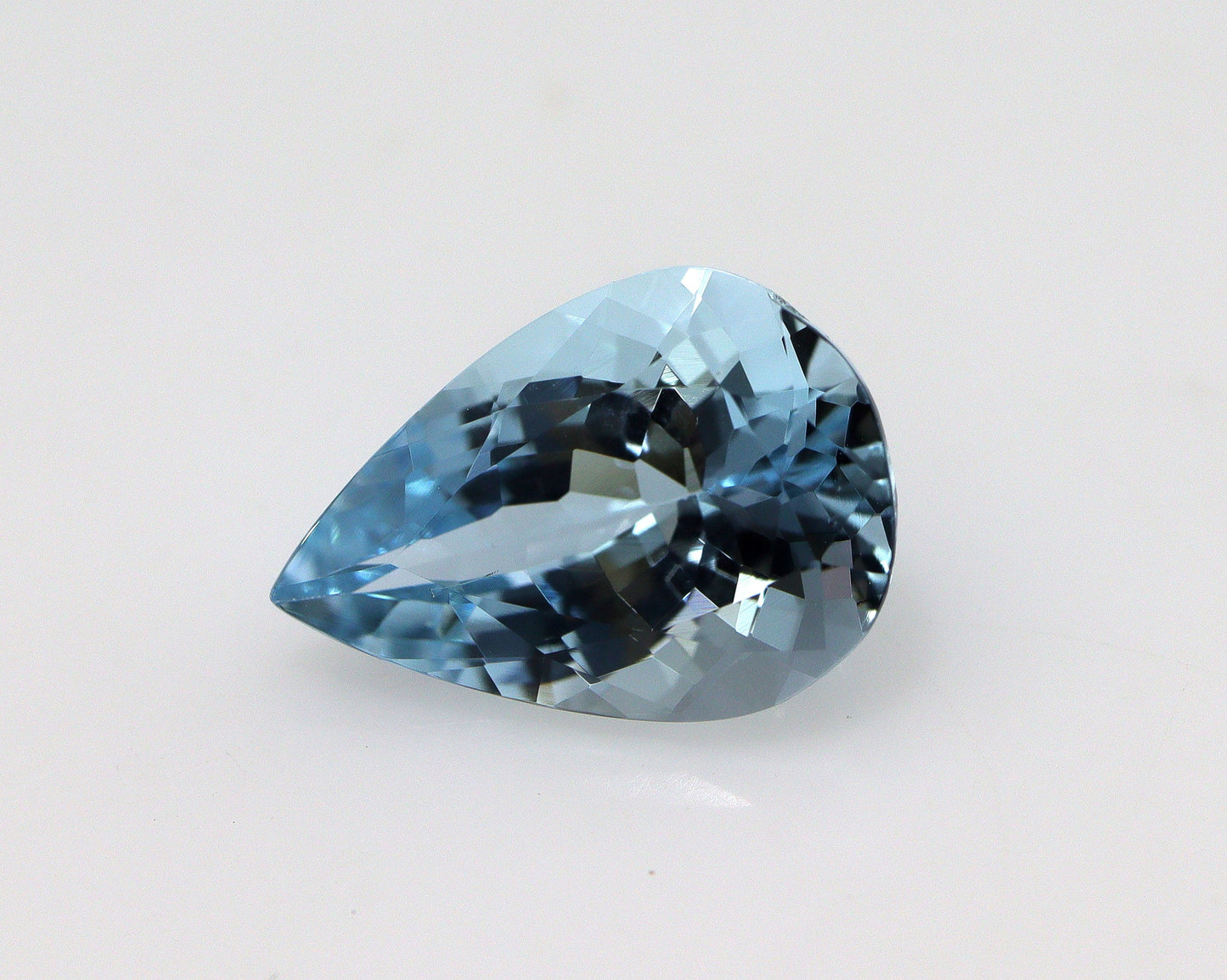 BEAUTY! AAA+ Natural Aquamarine Pear Cut, 1.95 Cts For Aquamarine Pear Ring, Diamond Halo Necklace, Pear Pendant, Aquamarine Engagement Ring