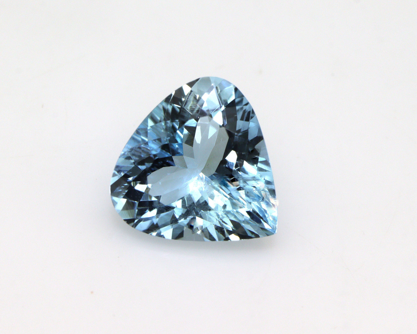 4.9ct Dark Blue Aquamarine Heart | SUPER BLUE AAA+ Natural Gem, Eye Clean Unheated Heart Shape, Big Pendant or Ring Gemstone, Heart Necklace
