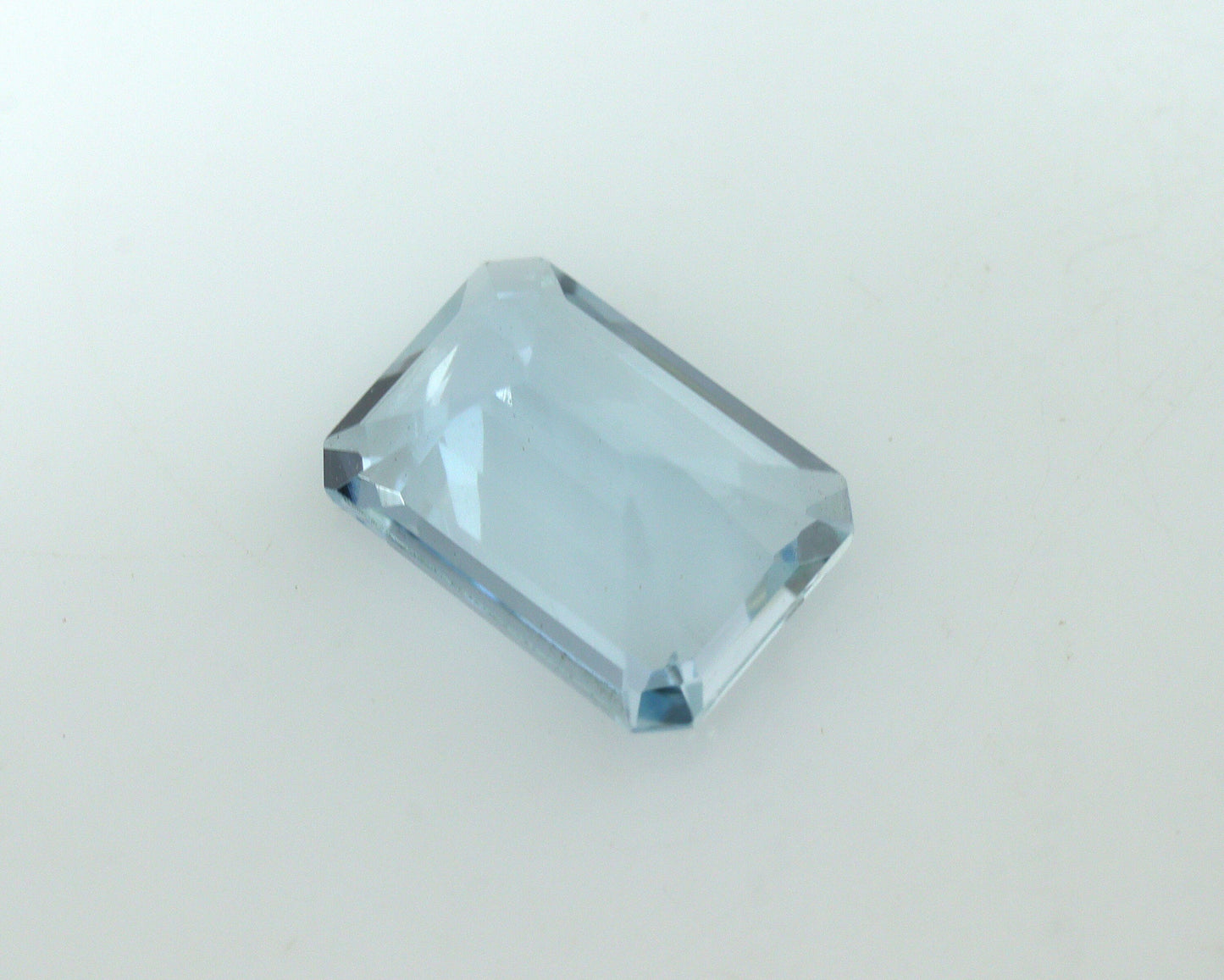 7.8x5.3 mm Emerald Cut Aquamarine Gemstone | 1.1 Ct Natural Light Blue Aquamarine | Eye Clean No Heat March Birthstone for Ring or Pendant
