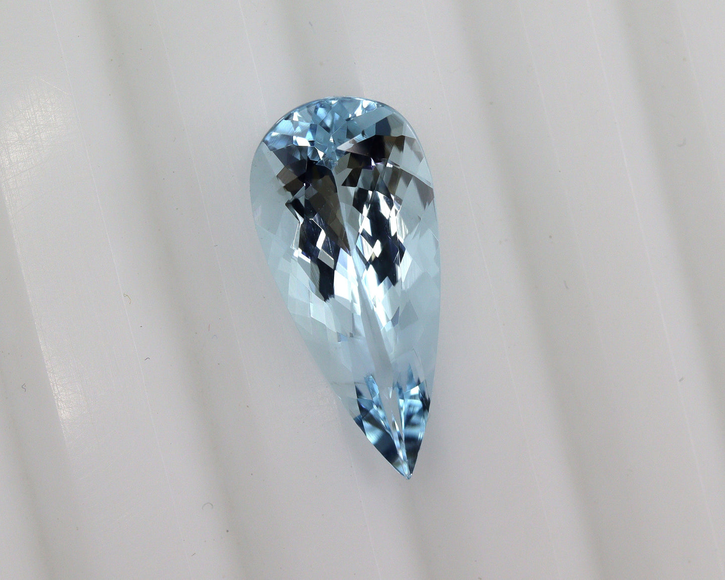 3.6 Ct Natural Aquamarine Pear 18x8.2 mm | AAA+ Blue Gemstone | Long Pear Cut Aquamarine for Ring, Necklace, Pendant | March Birthstone