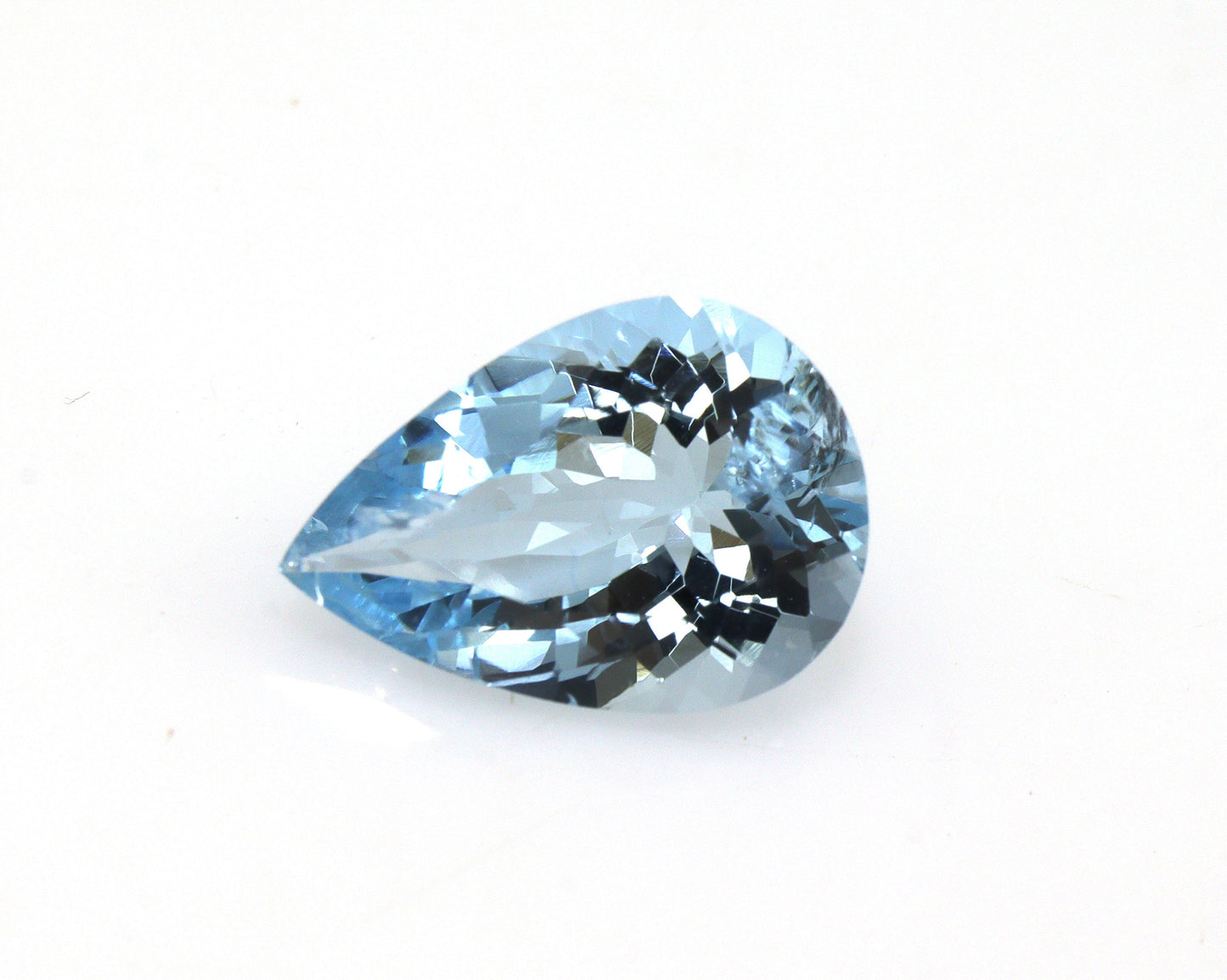 2.93 Ct Aquamarine Pear Cut – AAA+ Natural Gemstone, Medium Blue Pear Shape Aquamarine for Ring or Pendant, March Birthstone Stone