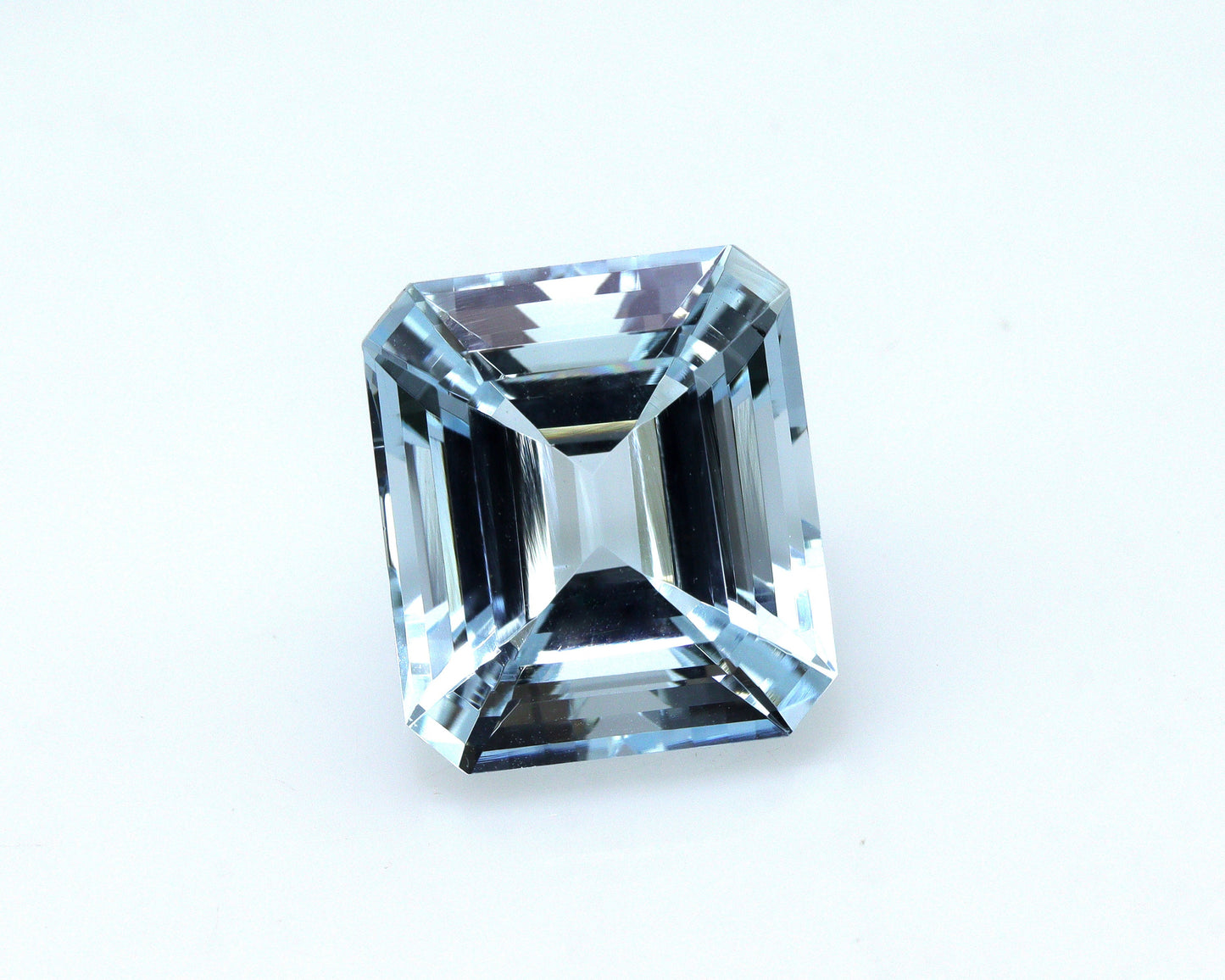 8.4 Ct Aquamarine Emerald Cut, 12.8x11.2mm Eye Clean Octagon Gem, Natural Blue Aquamarine for Ring, AAA Quality, Squarish Emerald Cut