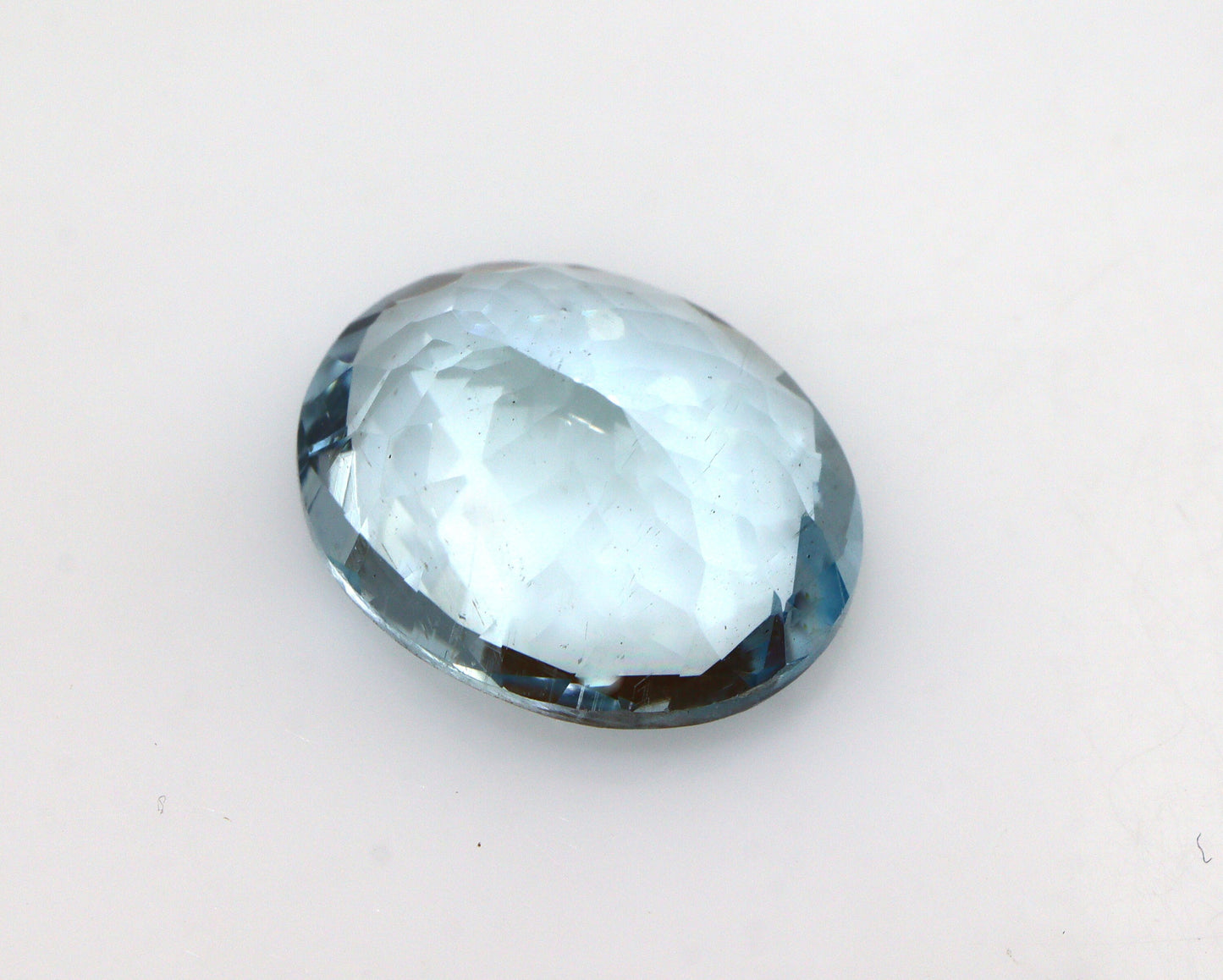 12x10 mm Natural Aquamarine Oval Cut 4.3 Ct | Medium-Dark Blue Unheated African Aquamarine for Ring or Pendant