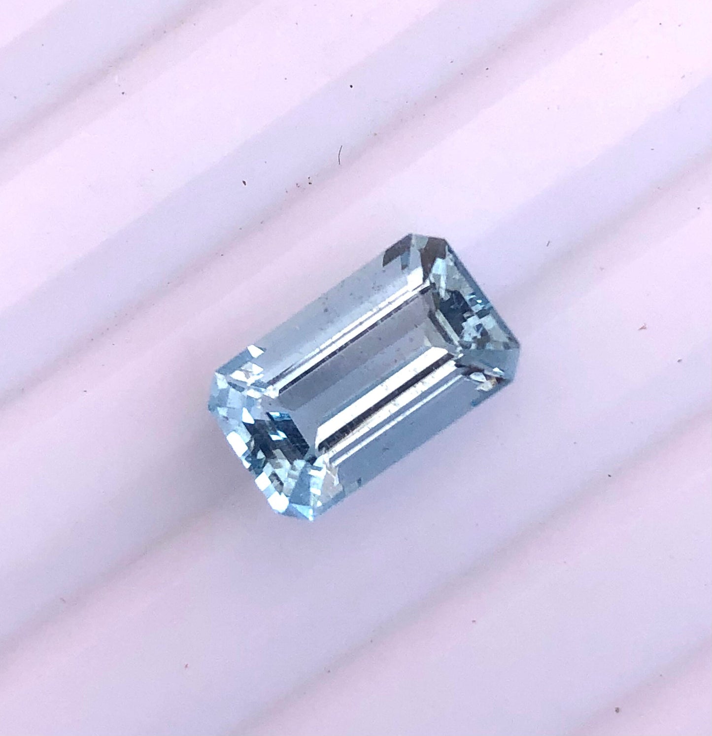 2.9 Ct Natural Aquamarine Emerald Cut • 11x7 mm Medium Blue Aquamarine • VVS Clean Gem for Ring or Pendant • Sea Blue March Birthstone