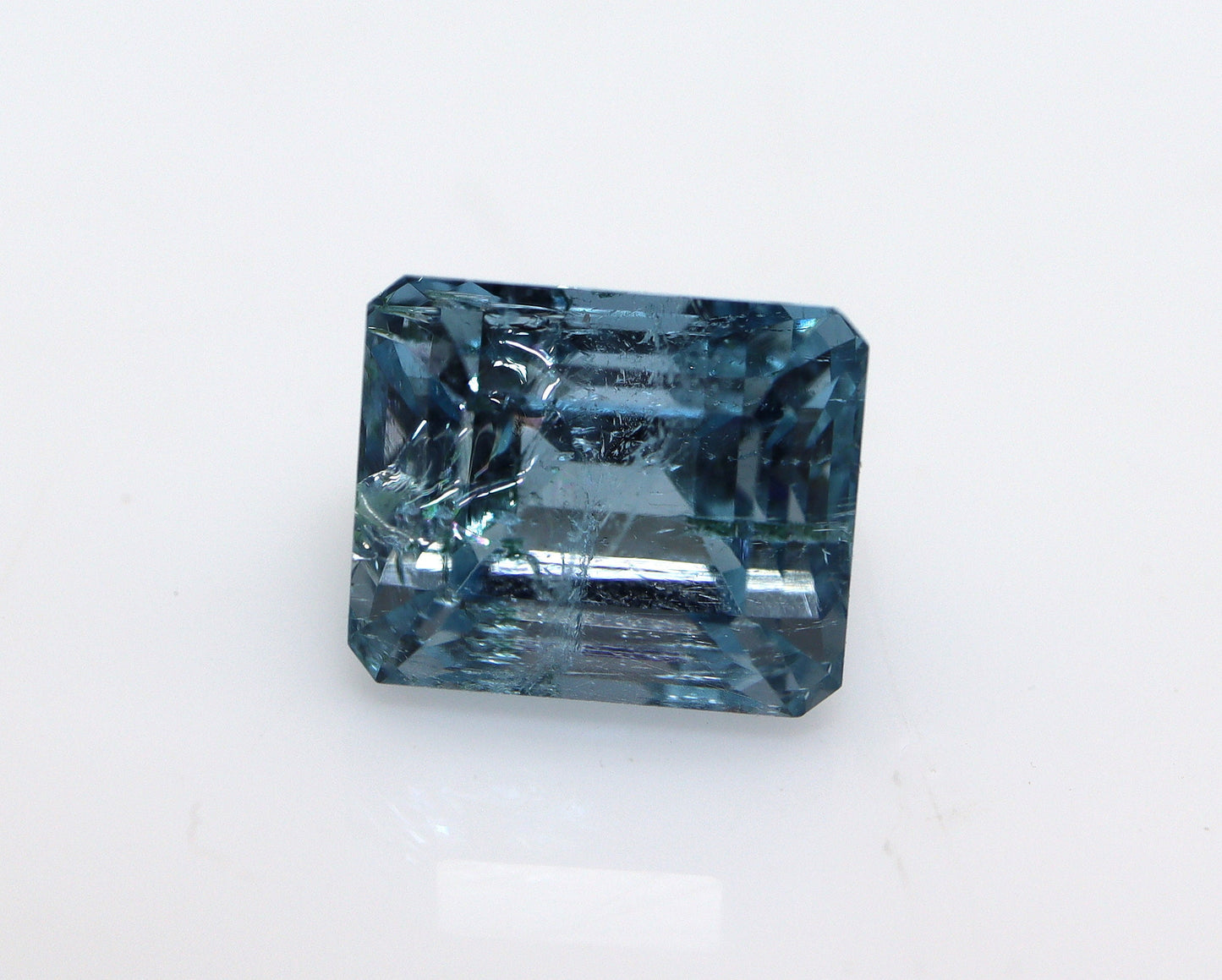 2.5 Ct Dark Blue Aquamarine Emerald Cut Gemstone | Natural Unheated Aquamarine | Deep Blue Beryl | March Birthstone | Loose Gem for Ring