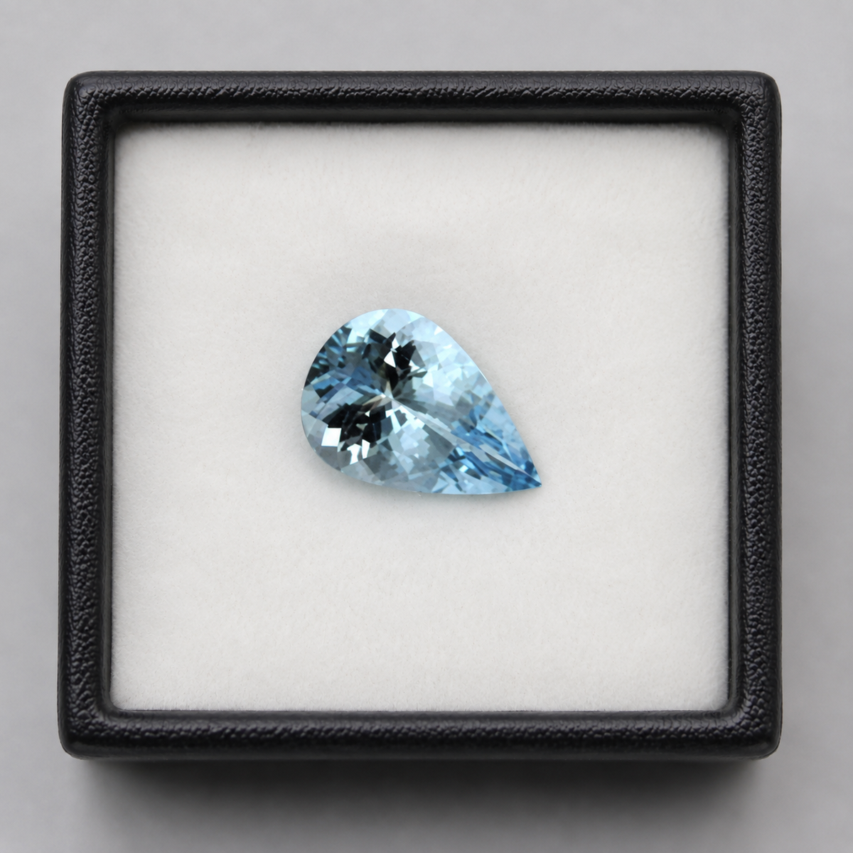 4.3 Ct Natural Aquamarine Pear Cut, 15x10 mm Medium Blue Gem, Eye Clean Aquamarine for Ring or Pendant, AAA Loose March Birthstone