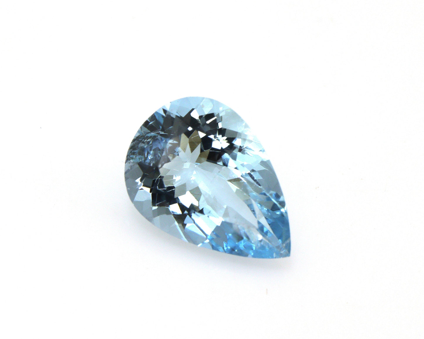 2.93 Ct Aquamarine Pear Cut – AAA+ Natural Gemstone, Medium Blue Pear Shape Aquamarine for Ring or Pendant, March Birthstone Stone