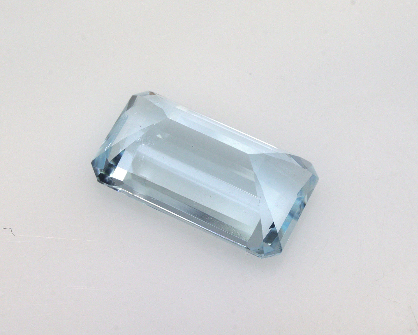 3 Ct Natural Aquamarine Step Cut | 11.7x6.5 mm Loose Blue Aquamarine | Octagon / Baguette Cut for Ring or Pendant, Long Baguette