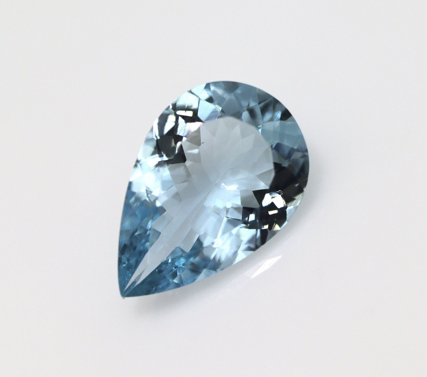 VIBRANT BLUE! 5.7 Cts Natural Aquamarine Pear, Faceted Blue Aquamarine For Aquamarine Pear Cut Engagement Ring, Aquamarine Diamond Pendant