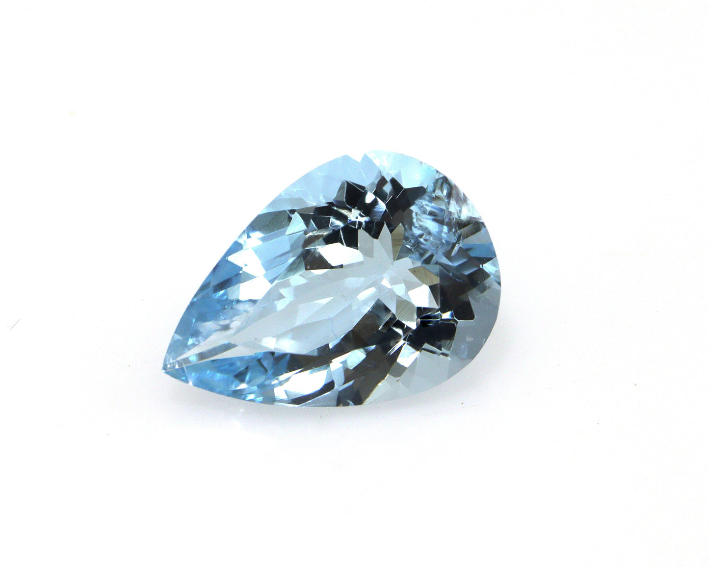 2.93 Ct Aquamarine Pear Cut – AAA+ Natural Gemstone, Medium Blue Pear Shape Aquamarine for Ring or Pendant, March Birthstone Stone