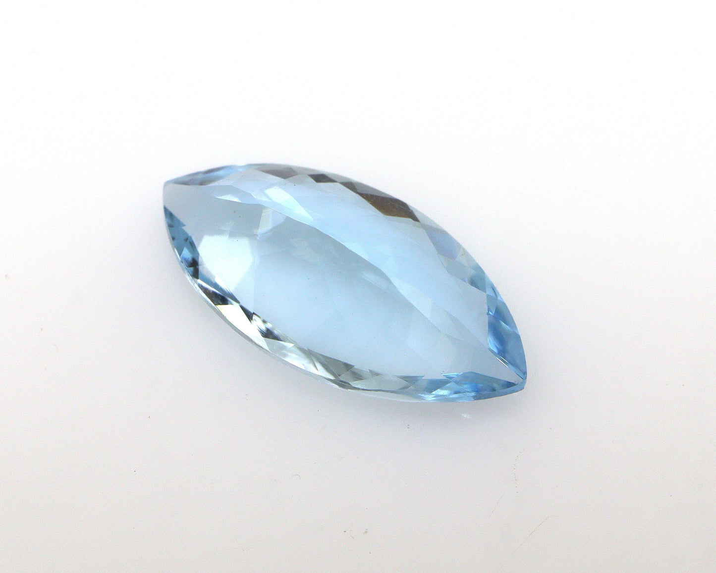 Ultra Fine! 2.7 Ct AAA+ Natural Aquamarine Marquise Cut, Top Blue Aquamarine, Engagement Ring Stone, Horizontal Marquise Gemstone
