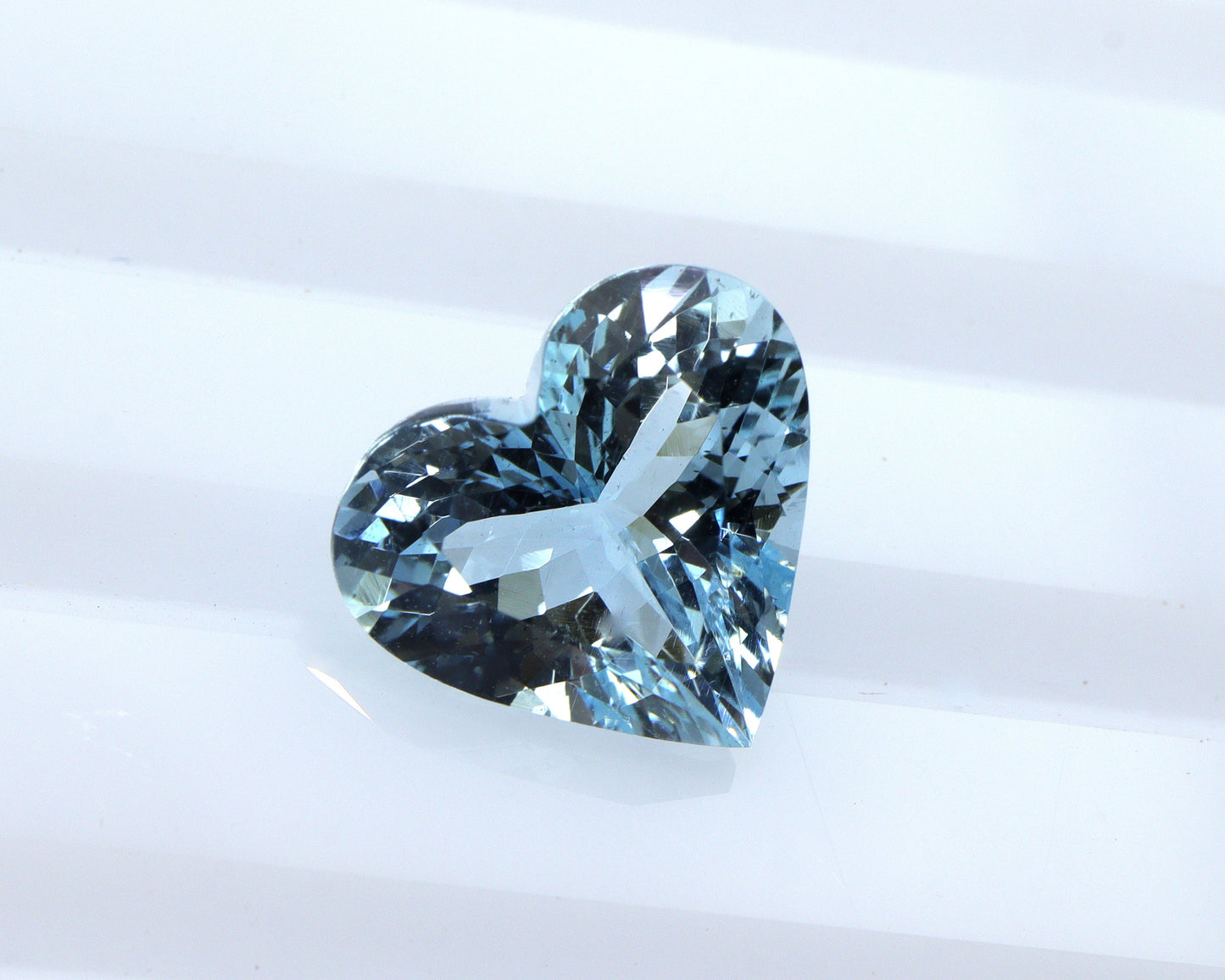 4.8 Ct AAA Natural Aquamarine Heart Cut, Medium Blue Gemstone, Heart Engagement Ring Stone, Aquamarine Pendant, March Birthstone