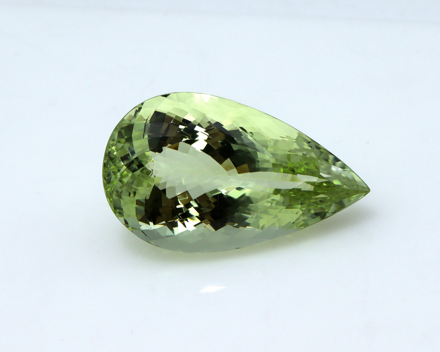 34.7 Ct AAA+ Natural Heliodor – Pear Cut, BIG Greenish Golden Beryl, Collector’s Gemstone, Rare Yellow-Green Beryl