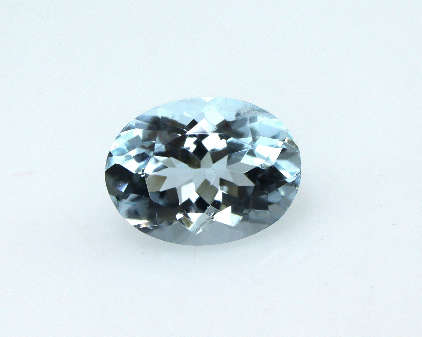 8×6 mm AAA+ Natural Aquamarine Oval Cut | 1.33 Ct No Heat African Loose Gemstone for Ring & Pendant