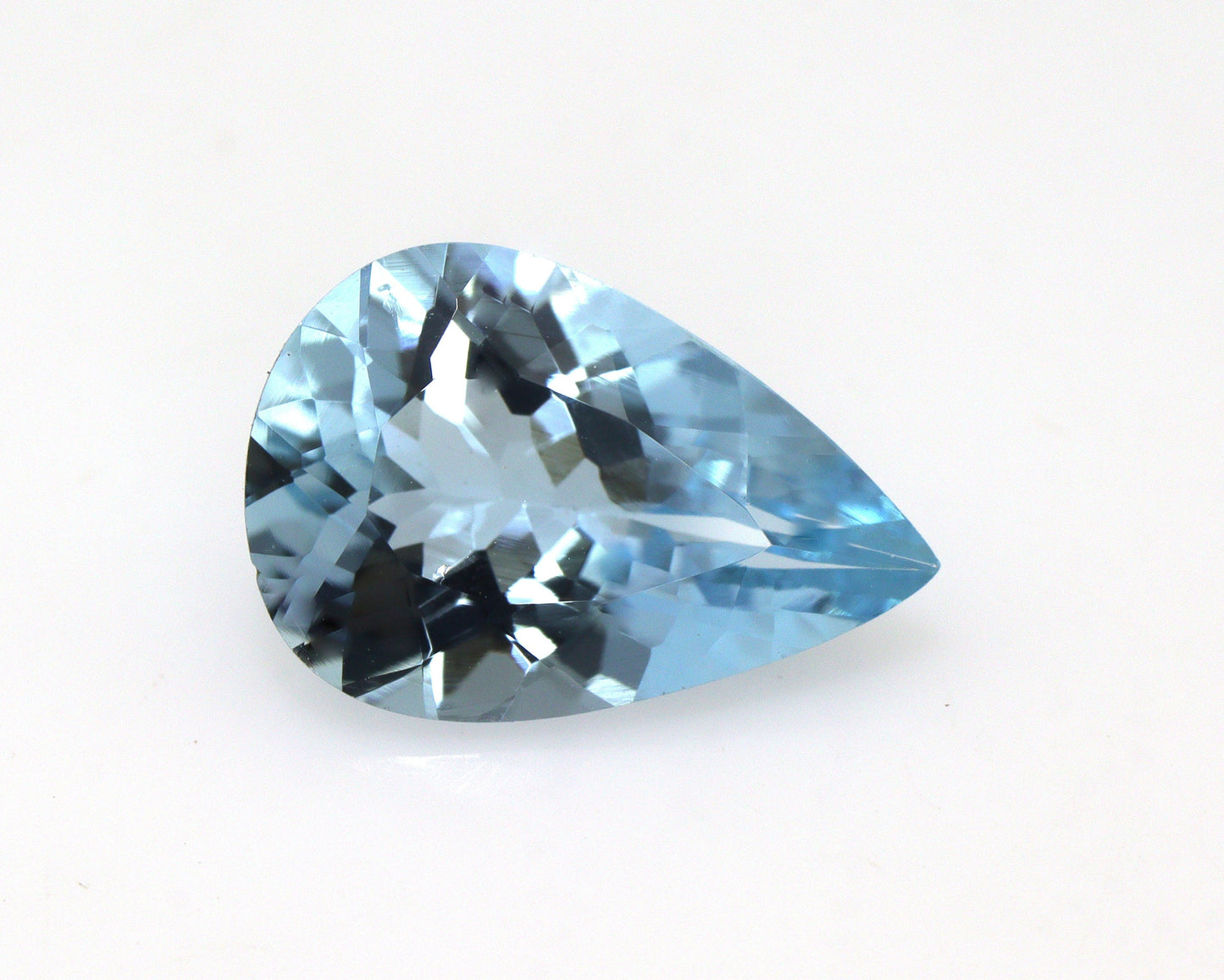 TOP Grade Natural Aquamarine 2 Ct Pear Cut Gemstone | 11.6x7.9 mm Loupe Clean Blue Aquamarine | March Birthstone | Untreated AAA Stone