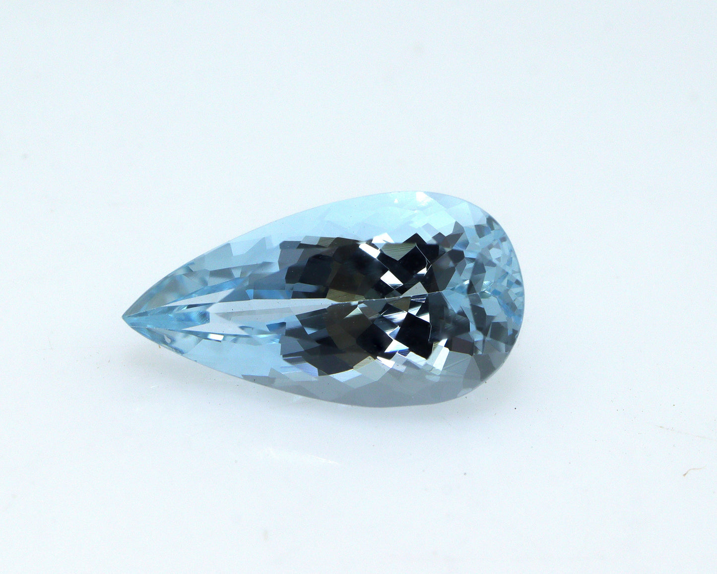 2.2 Ct Natural Aquamarine Pear Cut – 12.5×6.7 mm | Medium Blue | Eye-Clean Faceted Gem | Perfect for Engagement Ring, Halo Pendant